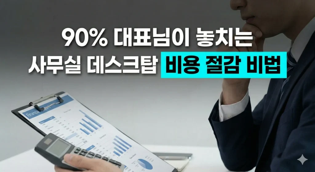 90% 대표님이 놓치는 사무실 데스크탑 비용 절감 비법
