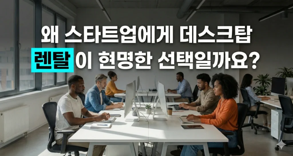 왜 스타트업에게 데스크탑 '렌탈'이 현명한 선택일까요? | 사무용 데스크탑 견적
